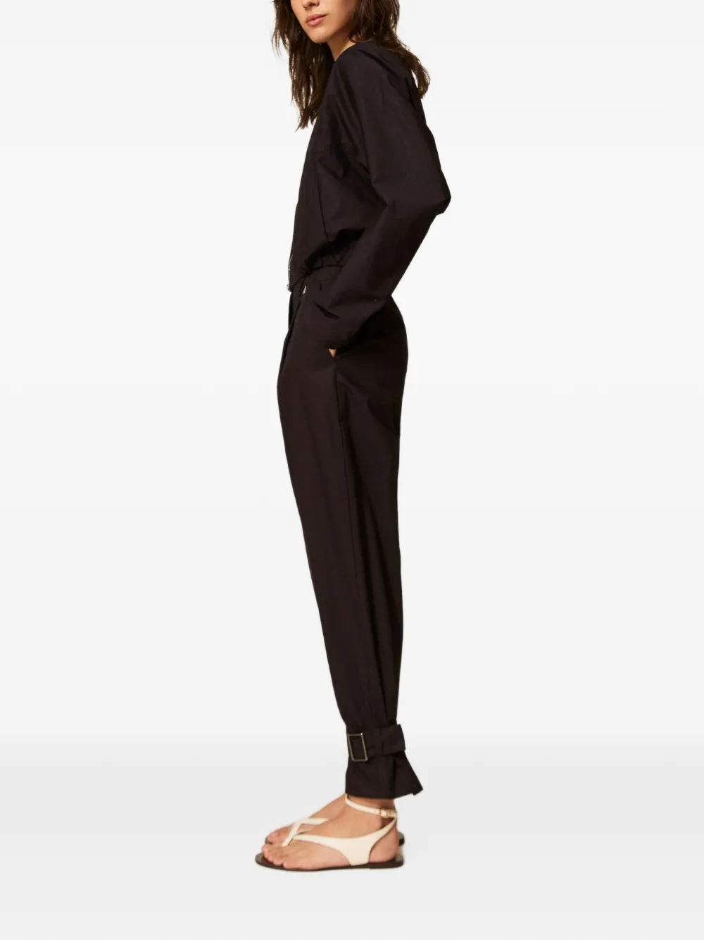 TWINSET Broek met gesp Zwart