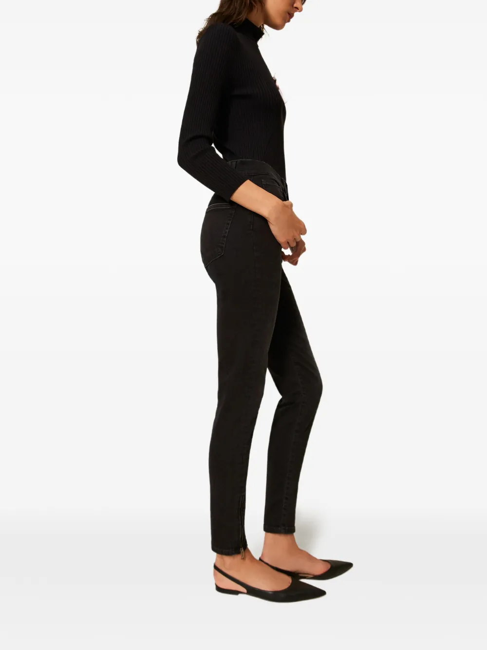  Twinset Zip Jeans - Black 