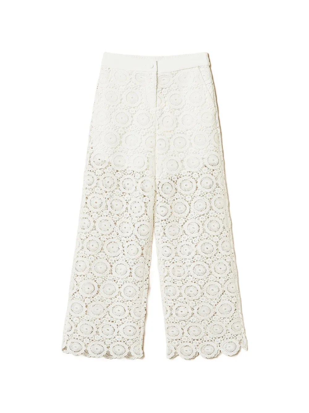 TWINSET Kids macramé lace trousers - Toni neutri