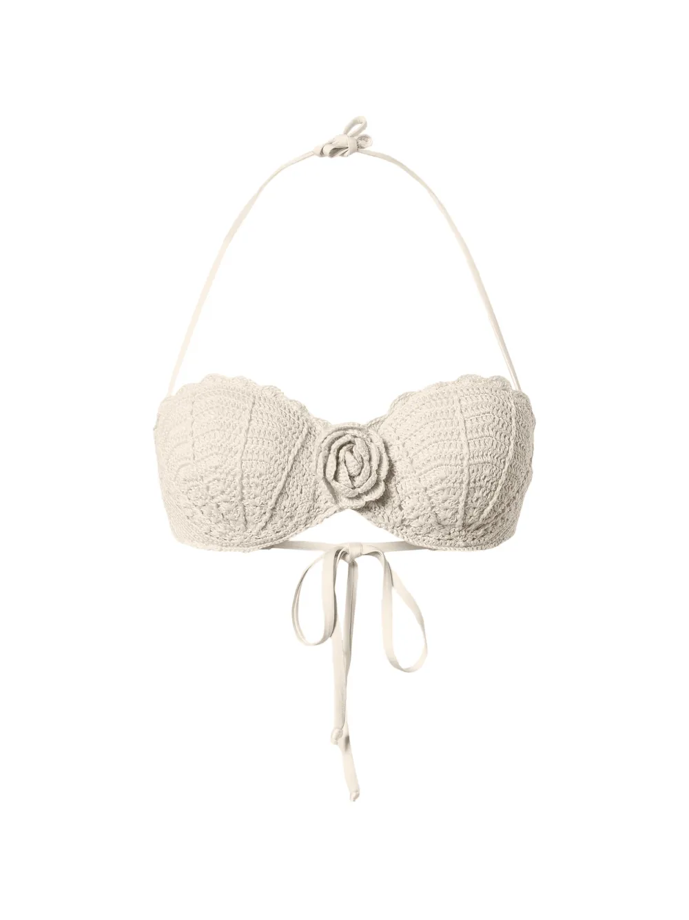 TWINSET knitted flower bikini - Toni neutri