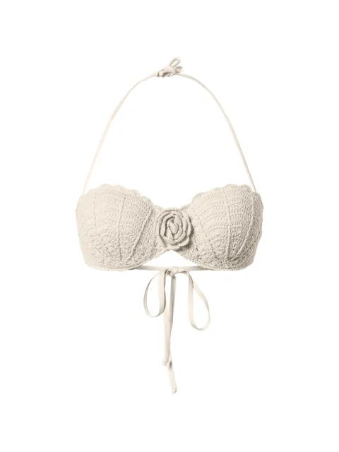 TWINSET knitted flower bikini