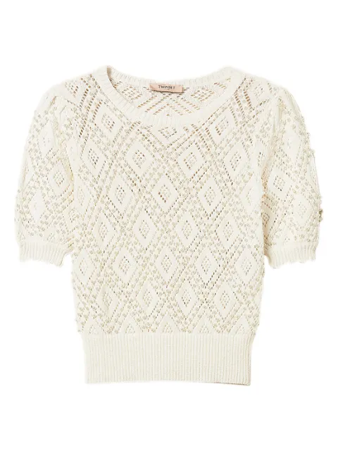 TWINSET diamond-pattern top