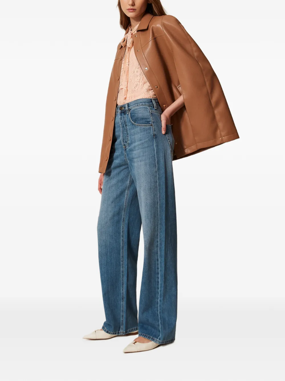 TWINSET Jeans met vijf zakken Blauw
