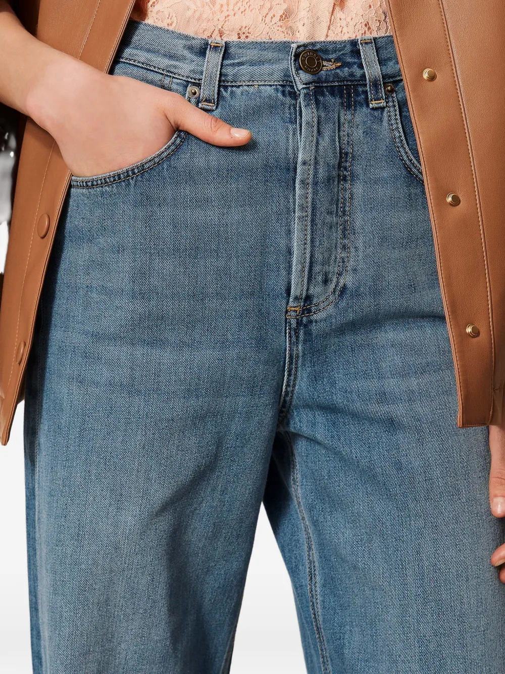 TWINSET Jeans met vijf zakken Blauw