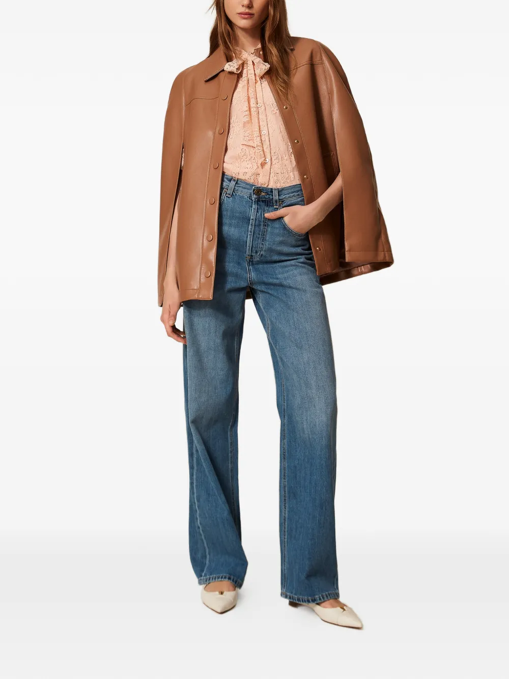 TWINSET Jeans met vijf zakken Blauw