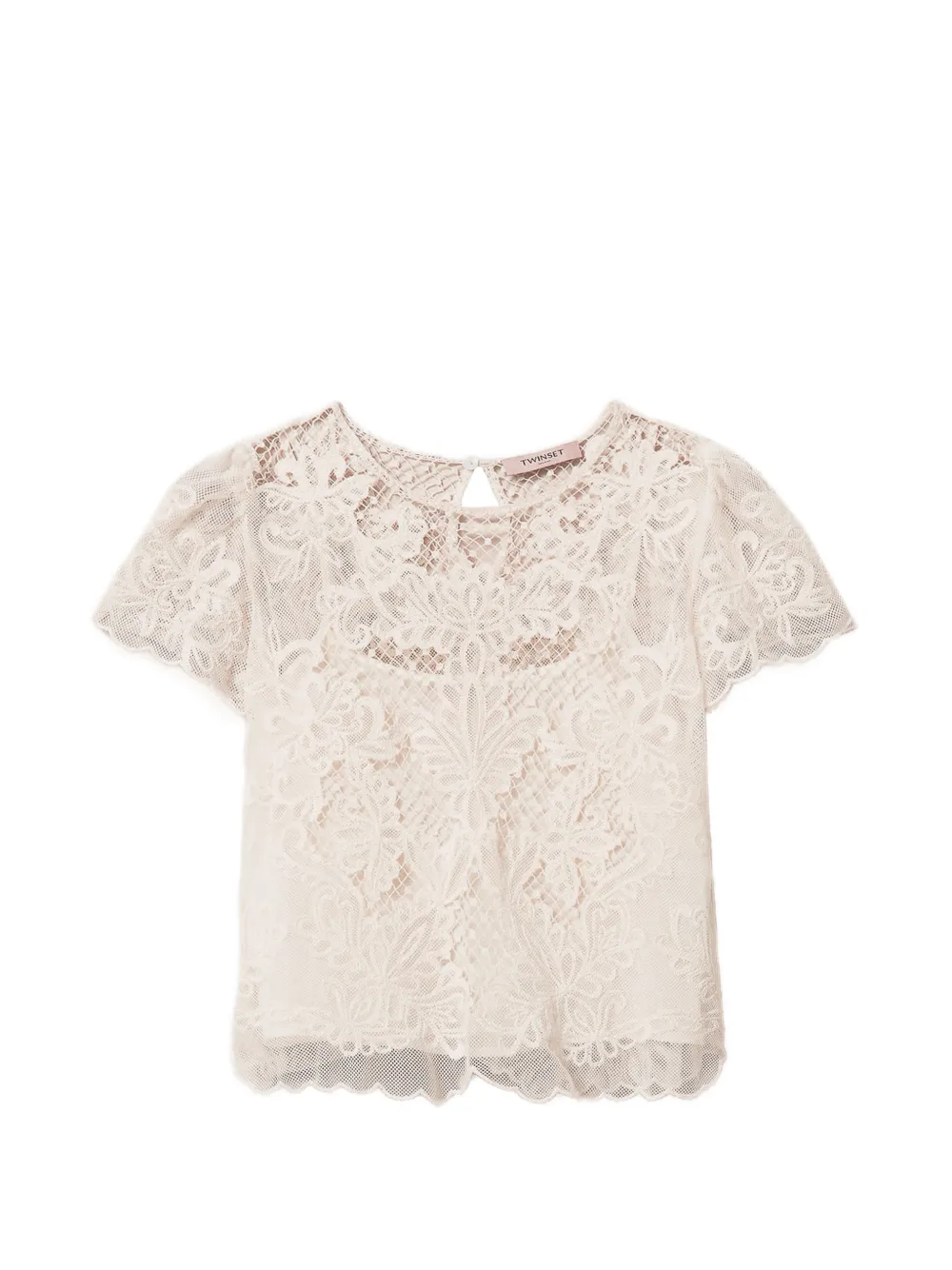 TWINSET Blusa con ricamo - Toni neutri