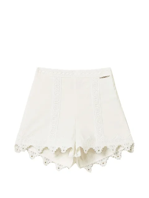 TWINSET Kids Popeline-Shorts mit Spitzendetail