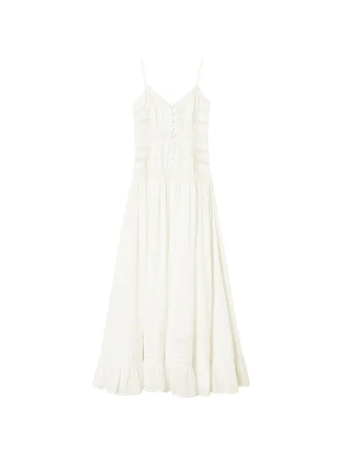 TWINSET maxi lace buttoned dress
