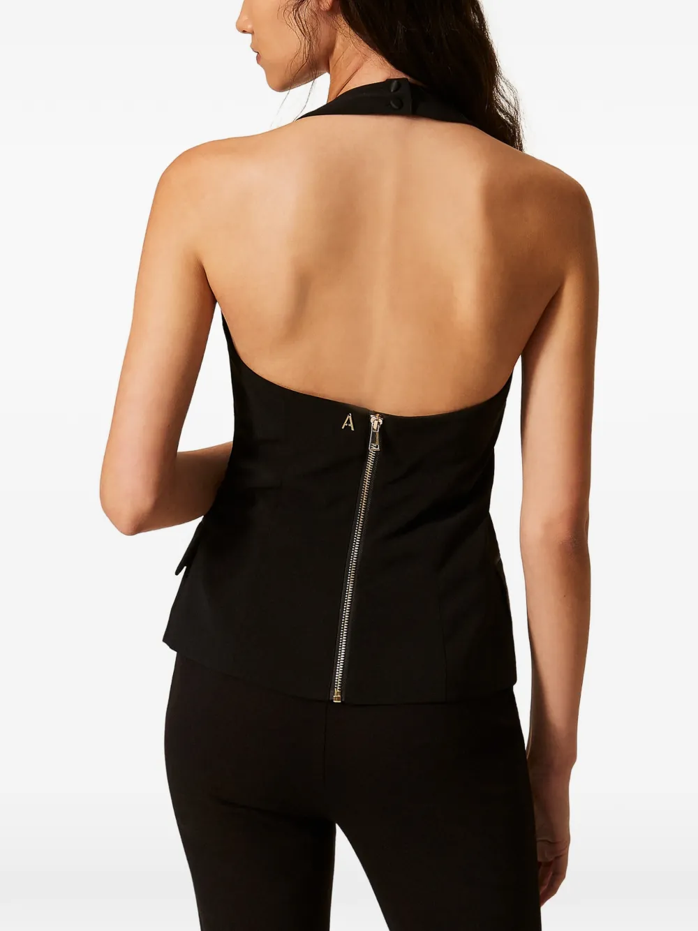 TWINSET Gilet verfraaid met knopen Zwart
