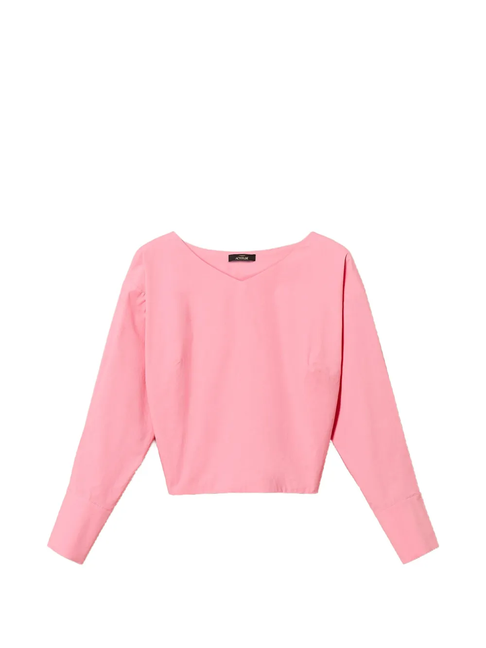 TWINSET Blusa con design a incrocio - Rosa