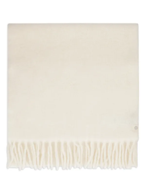 Canada Goose Fringed Alpaca Wool-blend Scarf in Neutrals