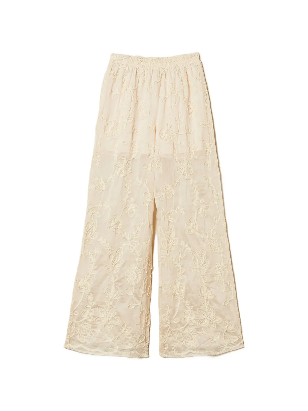 TWINSET embroidery palazzo pants - Toni neutri