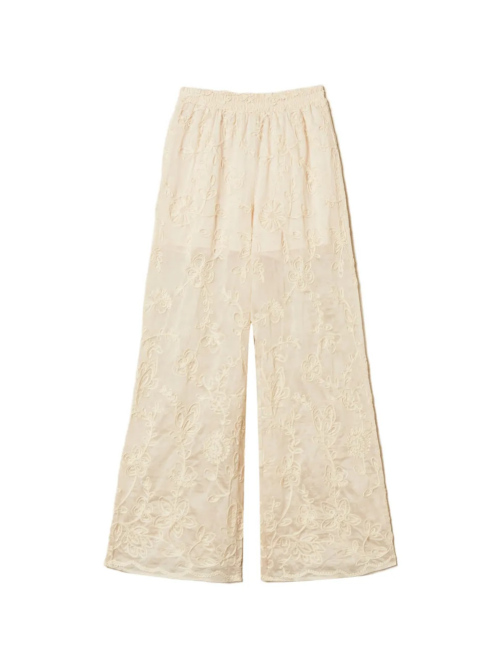 TWINSET embroidery palazzo pants - Toni neutri
