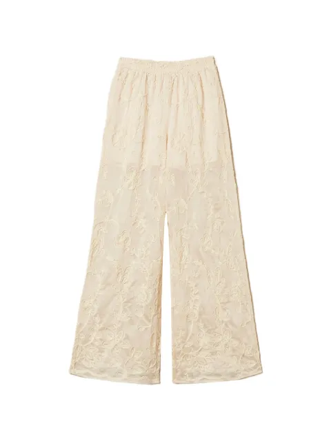 TWINSET embroidery palazzo pants