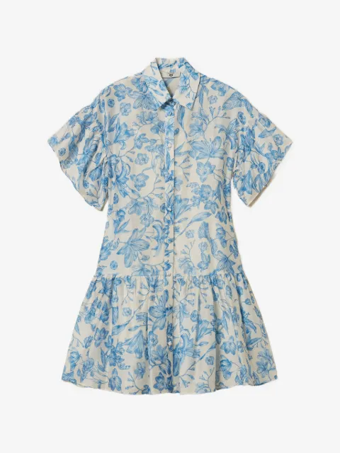 TWINSET short floral shirt dress
