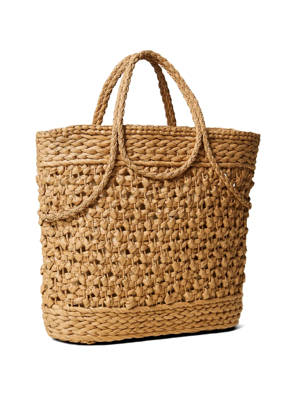  Twinset Raffia Tote Bag - Neutrals 