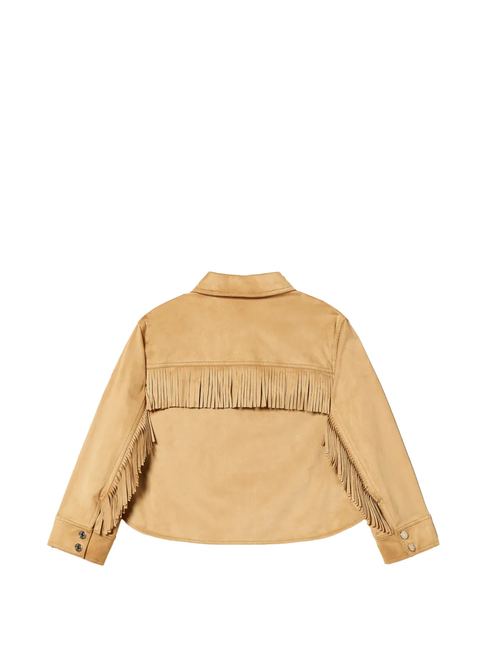 TWINSET Kids Jack met borstzakken en franje Beige