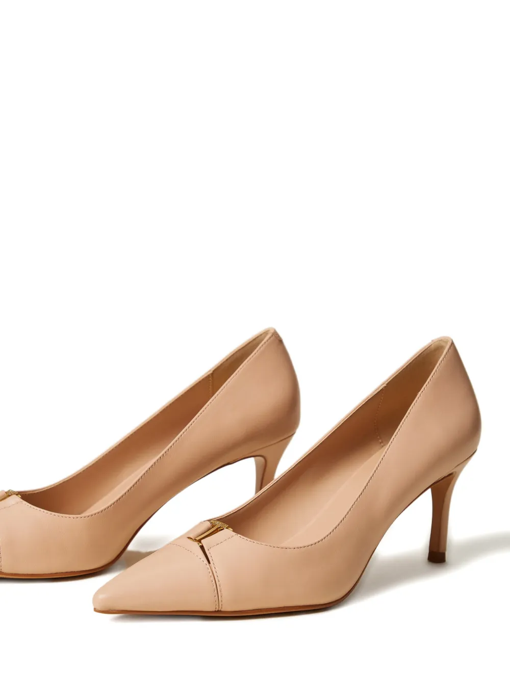 TWINSET leather pumps Beige