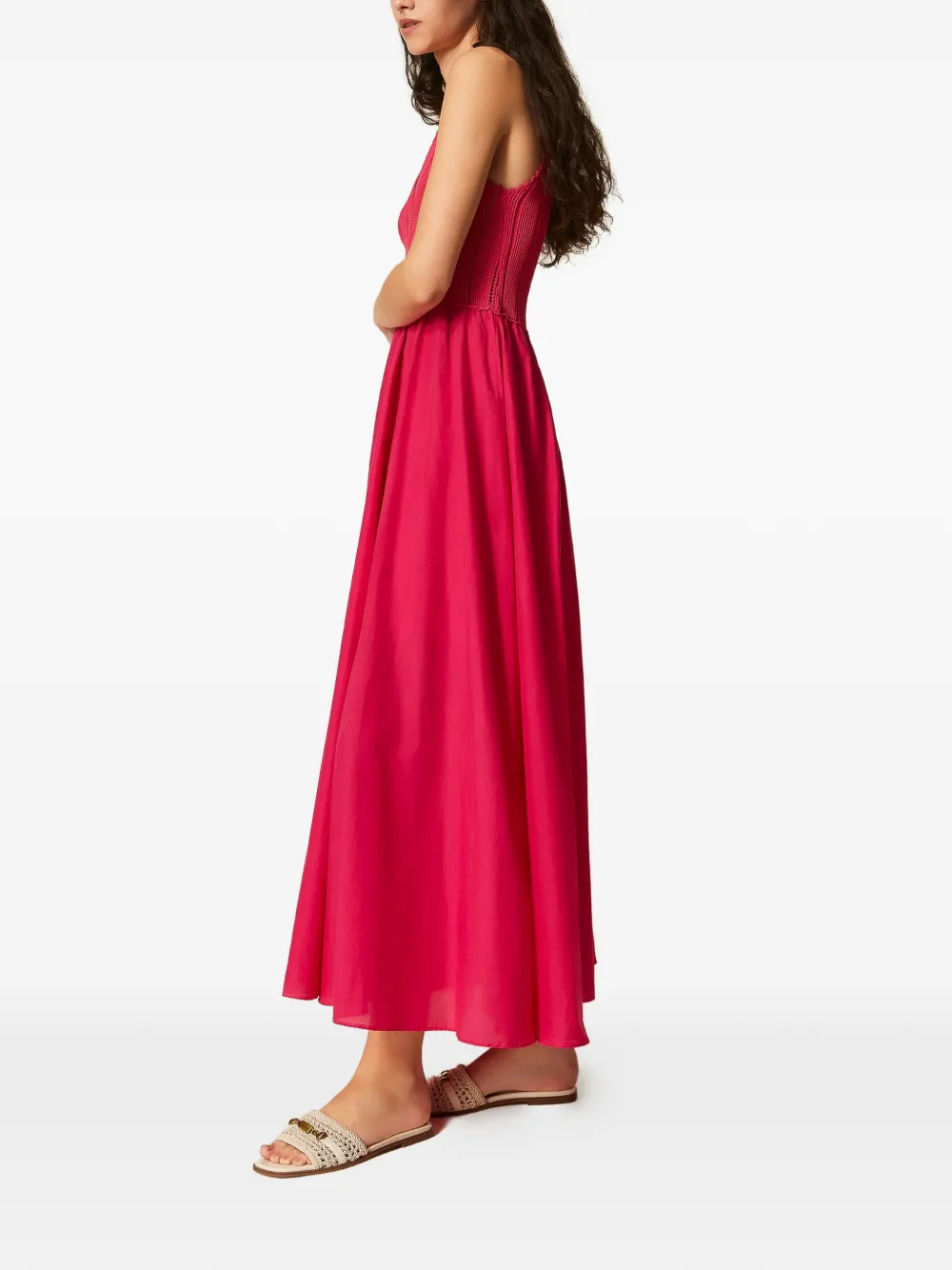 TWINSET Maxi-jurk met A-lijn Roze