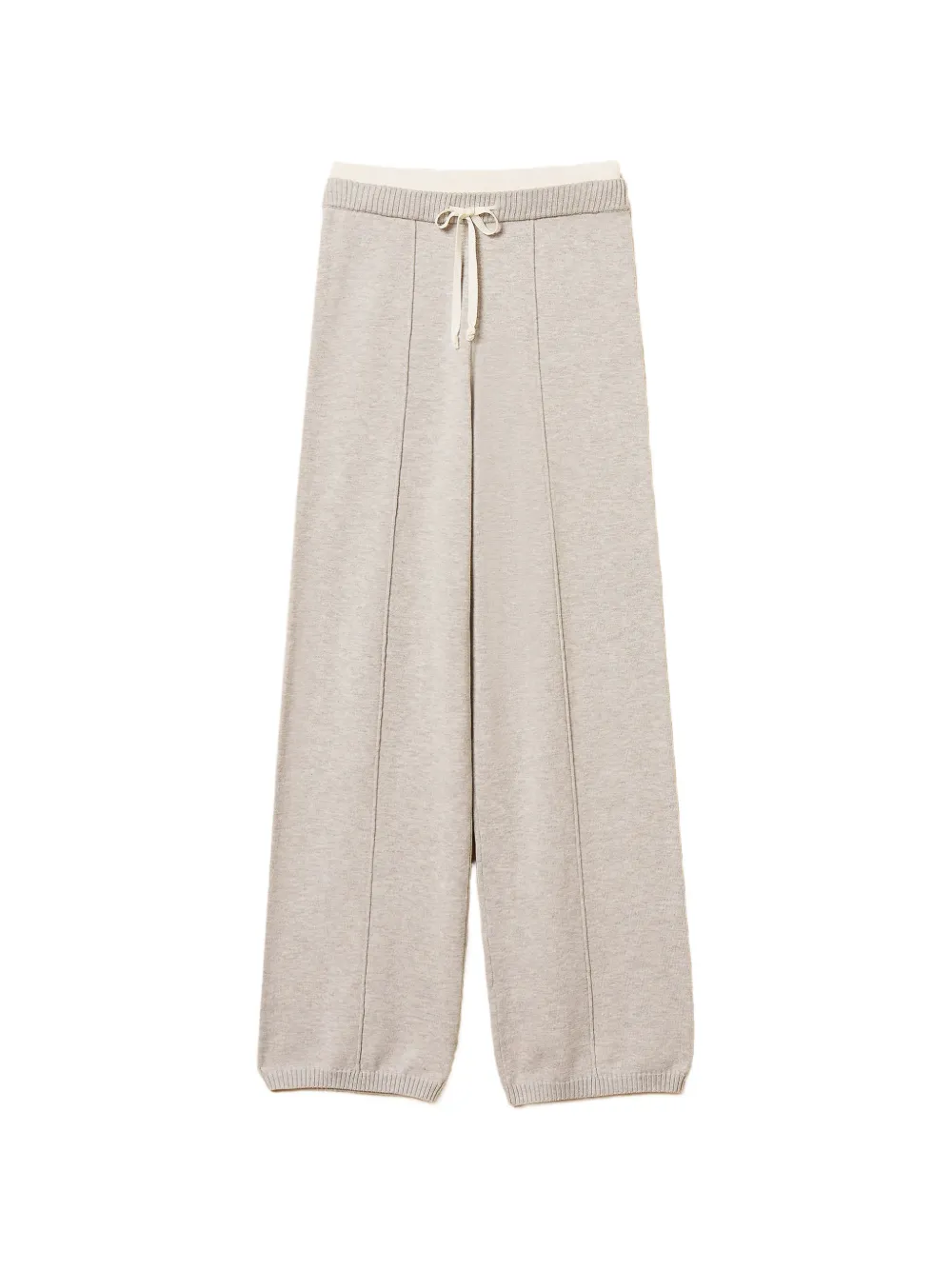 TWINSET drawstring knit trousers - Grigio