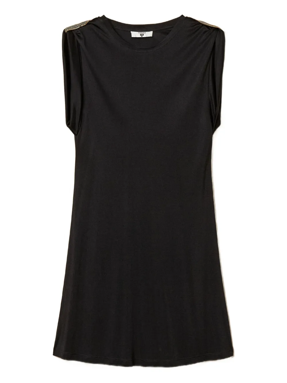 TWINSET Abito corto con paillettes - Nero