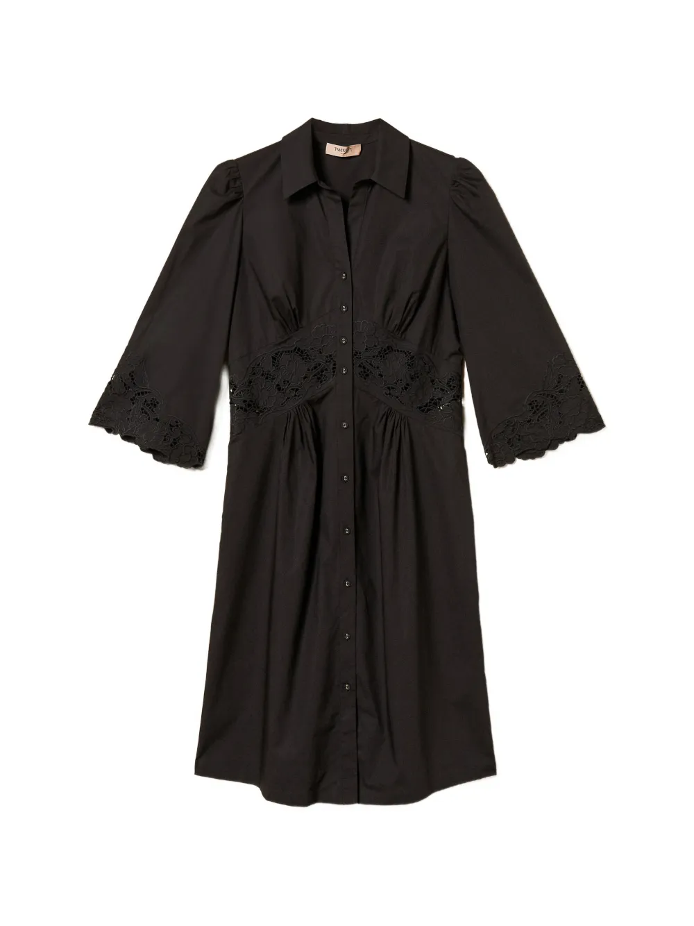 TWINSET lace midi dress - Nero