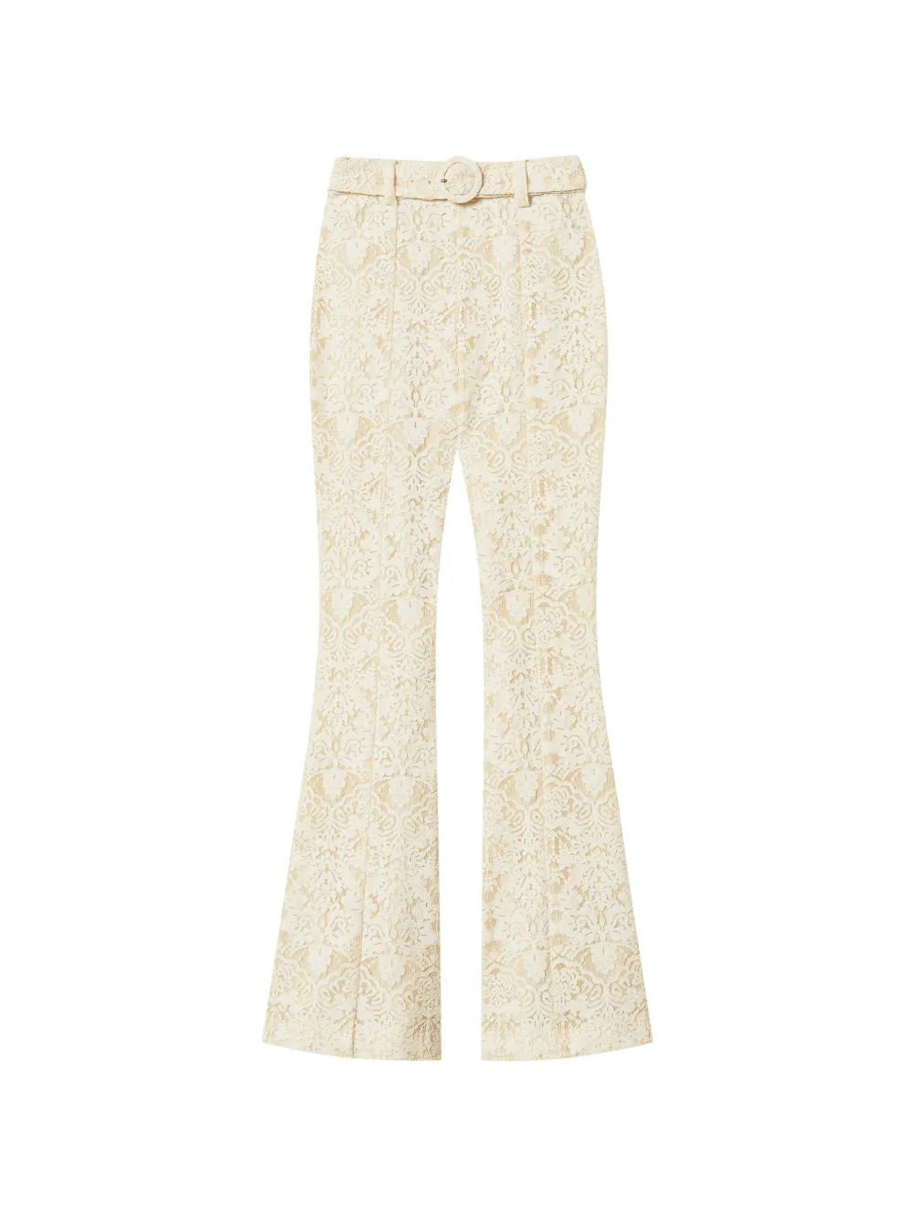 TWINSET laced flared trousers - Nude