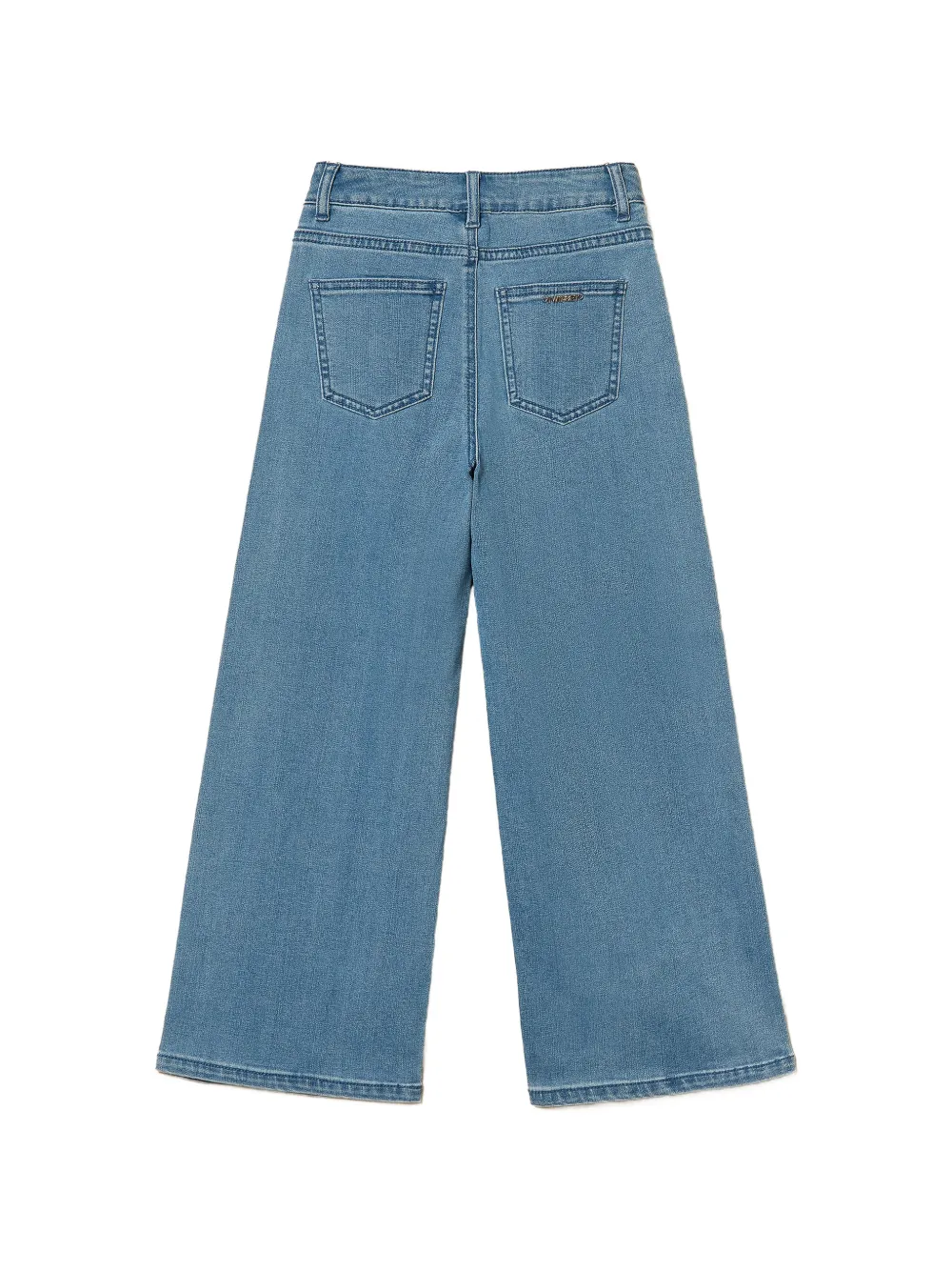 TWINSET Kids Jeans met kanten detail Blauw