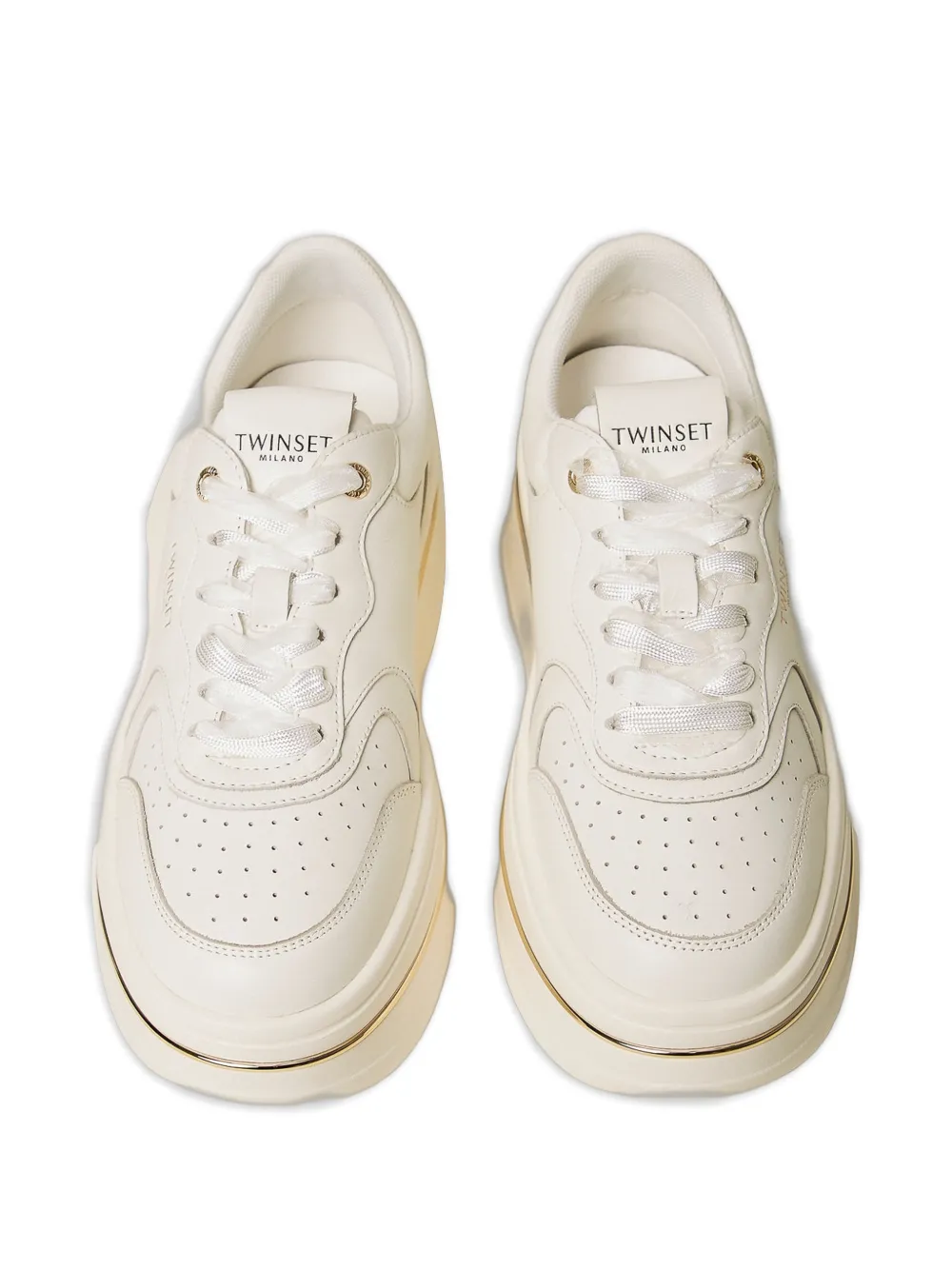 TWINSET Sneakers met plateauzool Wit