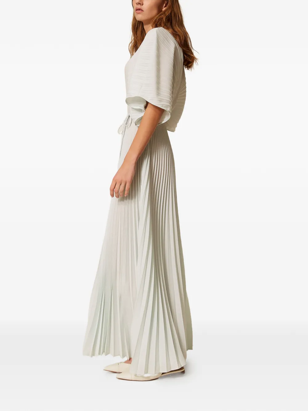 TWINSET Jurk met gestrikte taille Wit