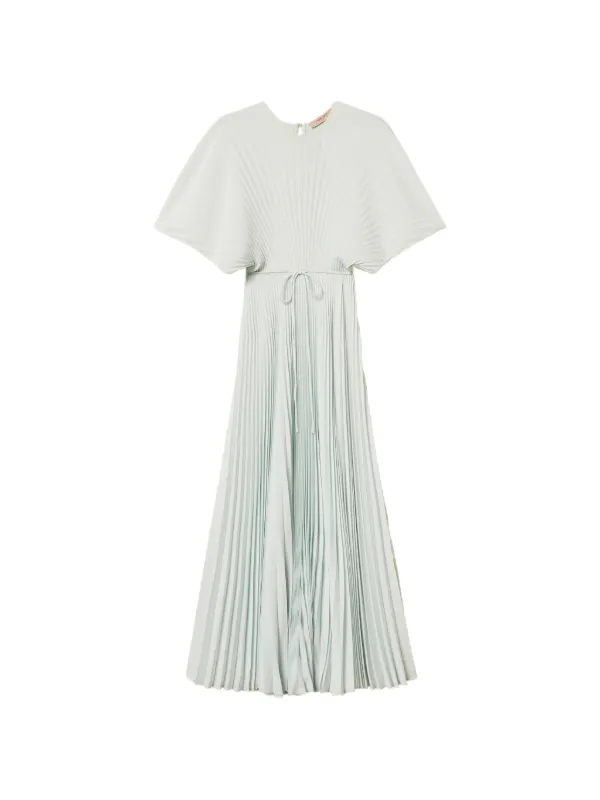 TWINSET tie-waist Pleated Dress | White | FARFETCH