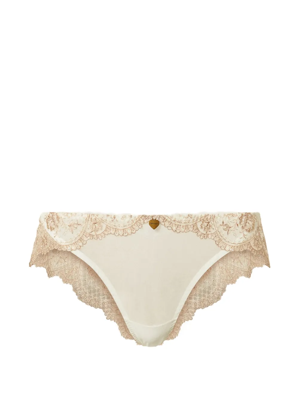 TWINSET floral-lace Brazilian briefs – Neutrals