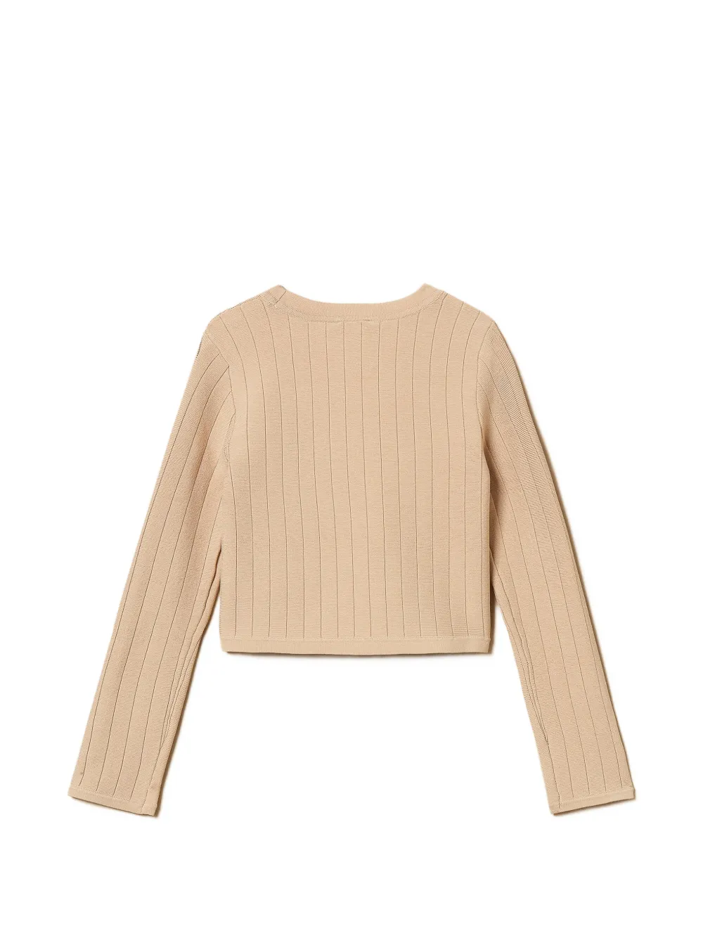  Twinset Kids Openwork Button Sweater - Neutrals 