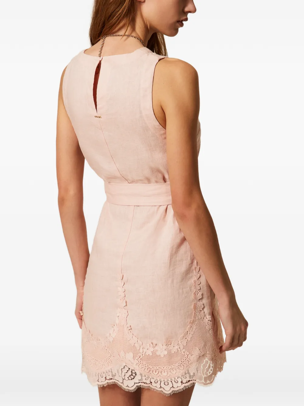 TWINSET Jurk met kant Roze