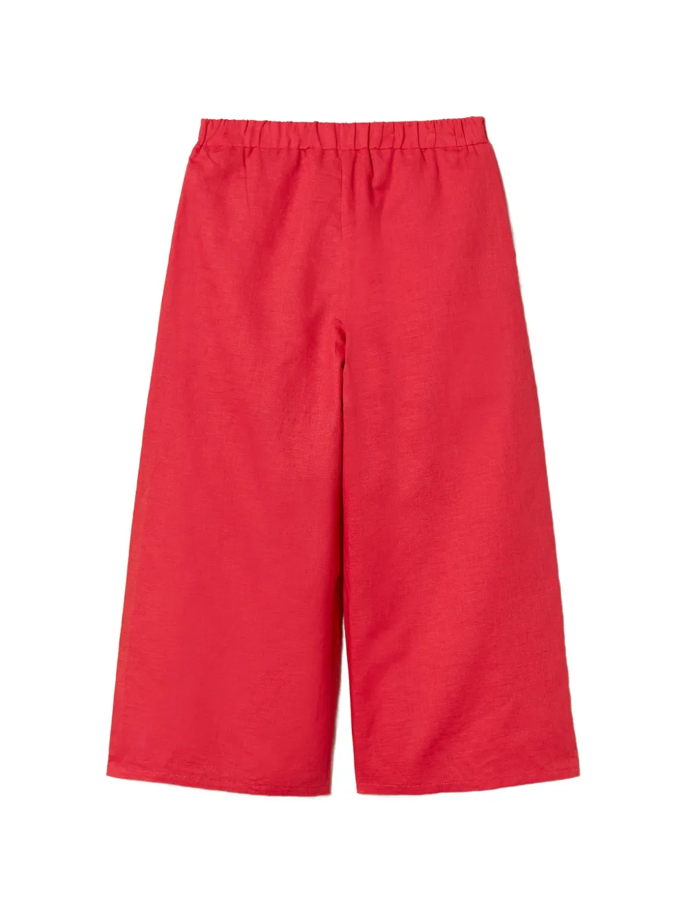 TWINSET Kids Linnen cropped broek Roze