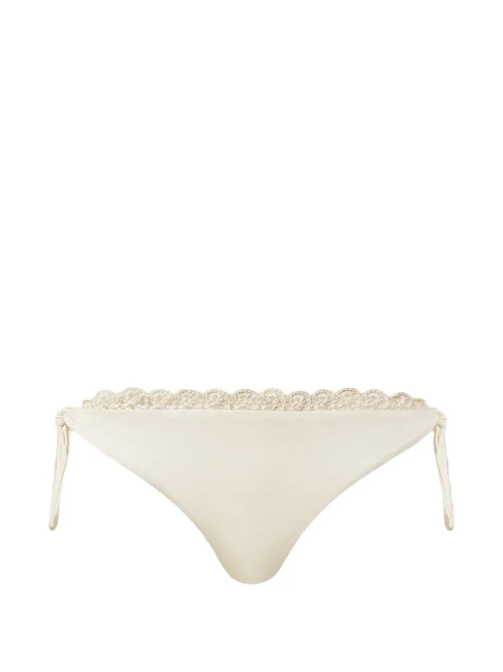 TWINSET crochet-detail bikini bottoms - Bianco