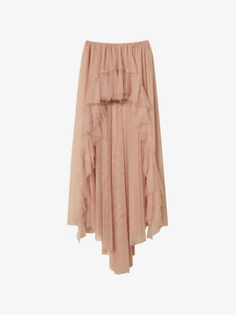 TWINSET x Myfo long asymmetric tulle skirt