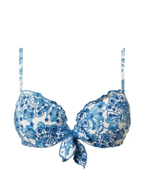 TWINSET floral bikini top
