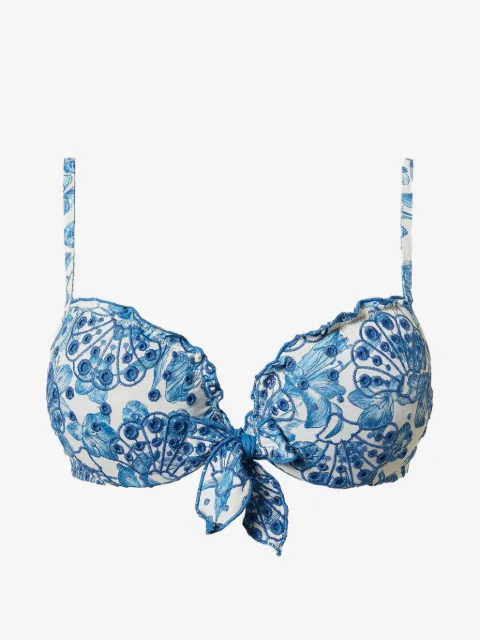 TWINSET top de bikini con estampado floral