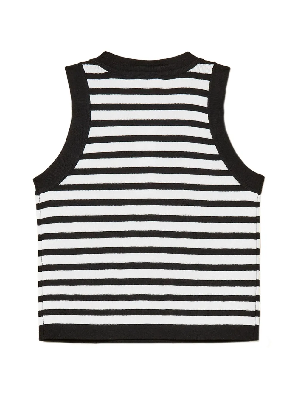 TWINSET Kids Gestreepte tanktop Zwart