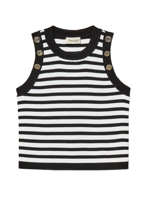TWINSET Kids striped tank top