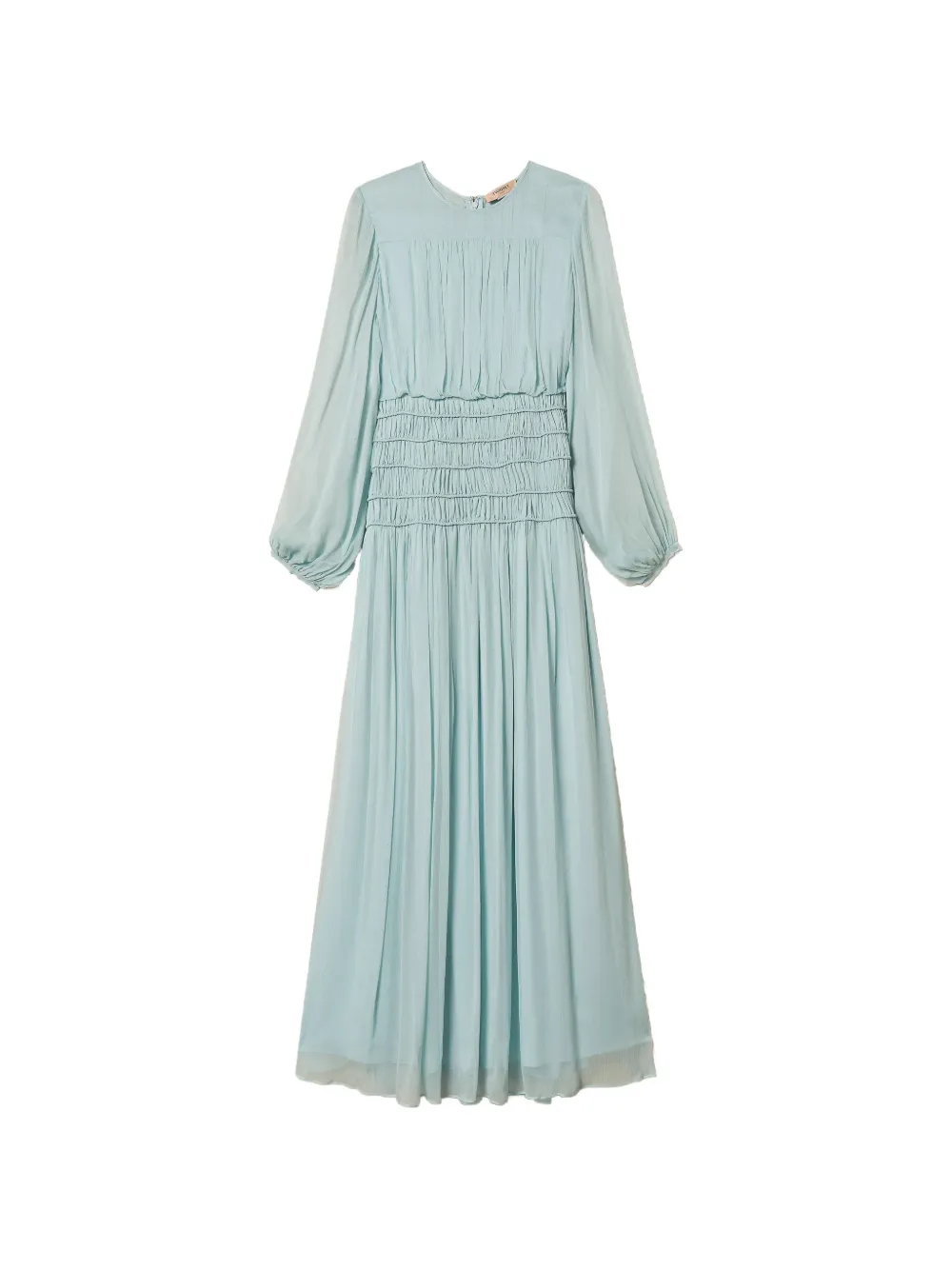 TWINSET gathered-bodice maxi dress - Blu