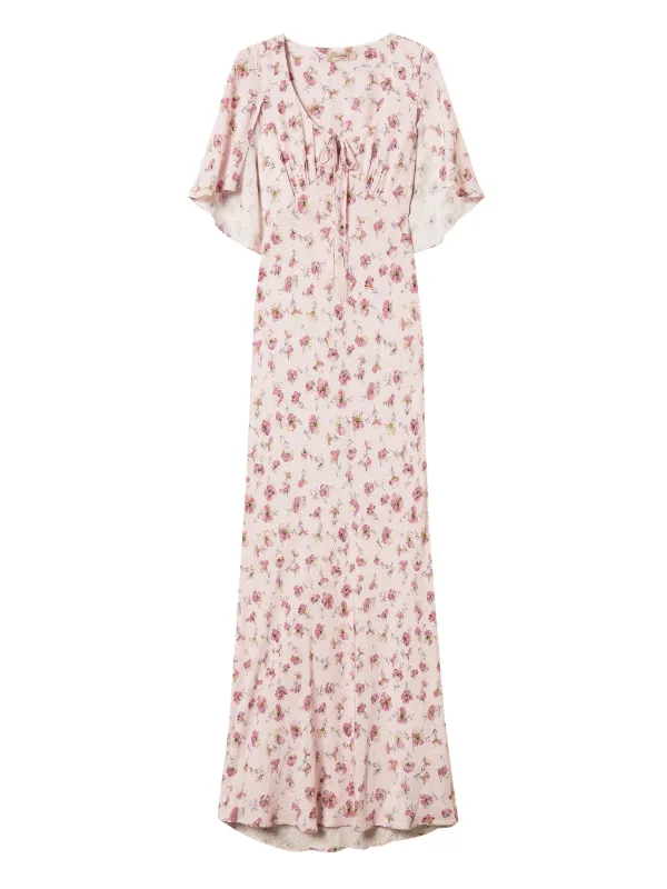 floral twinset maxi dress