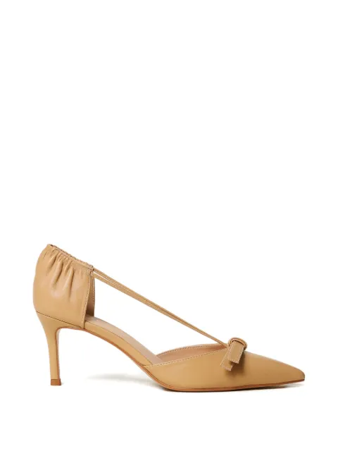 TWINSET bow-detail leather pumps