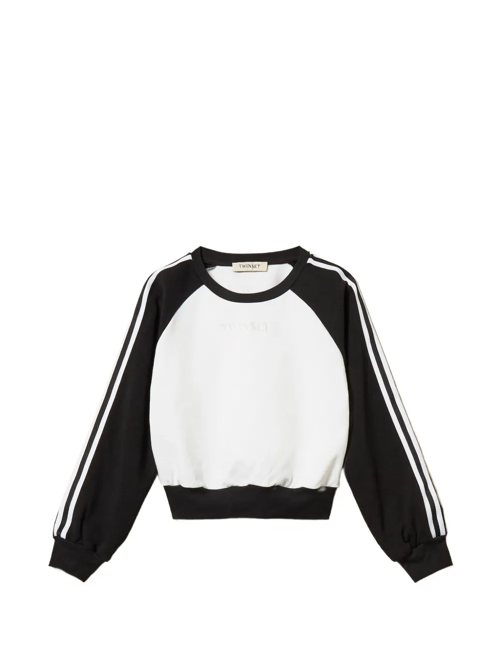 TWINSET Kids colour-block sweatshirt - Bianco