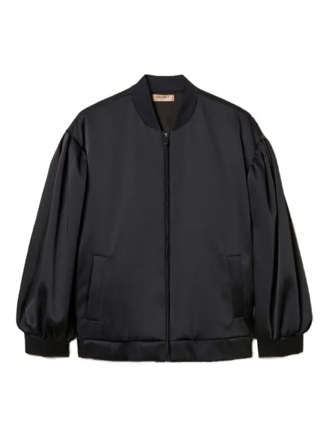 TWINSET veste bomber froncée duchesse