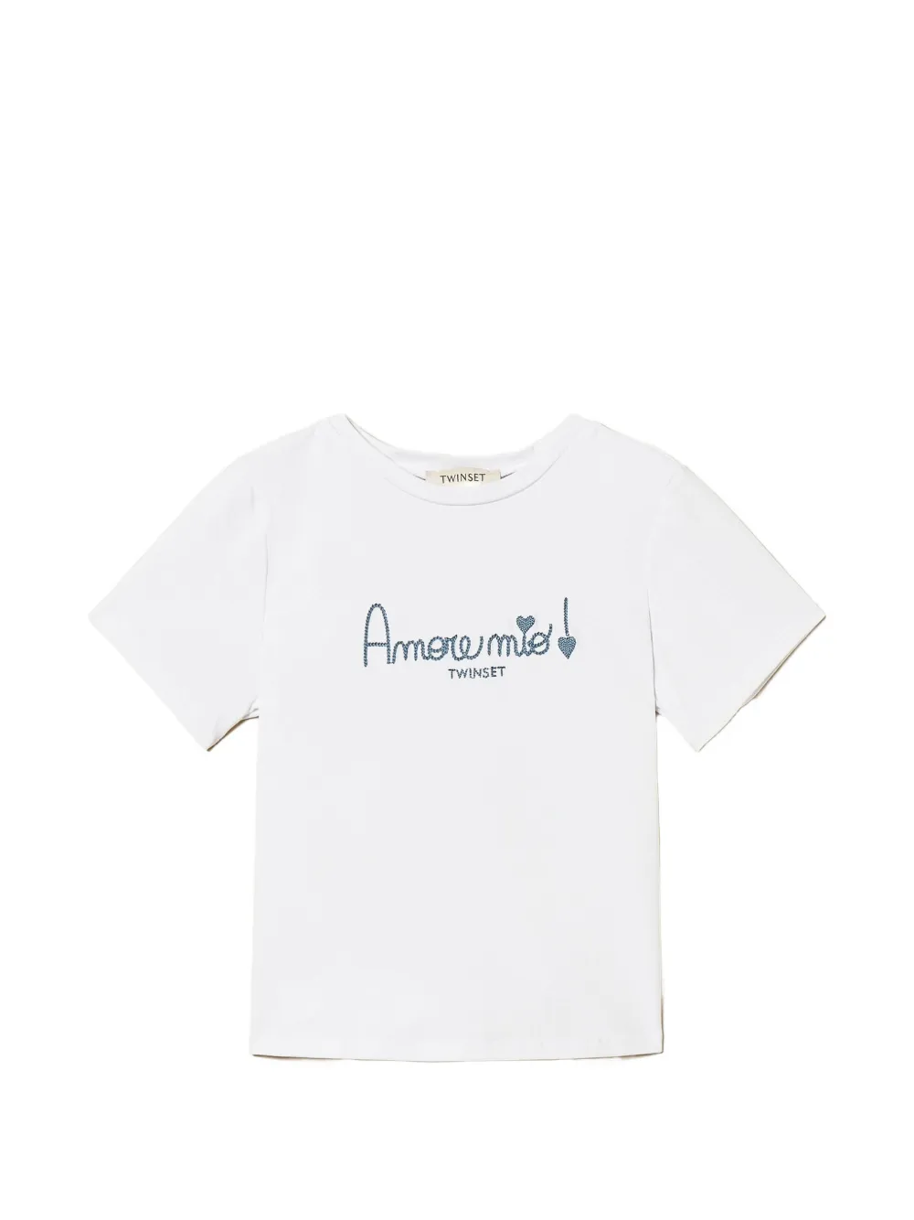 TWINSET Kids embroidery T-shirt - Bianco