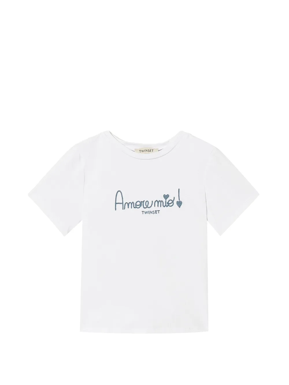 TWINSET Kids embroidery T-shirt - Bianco