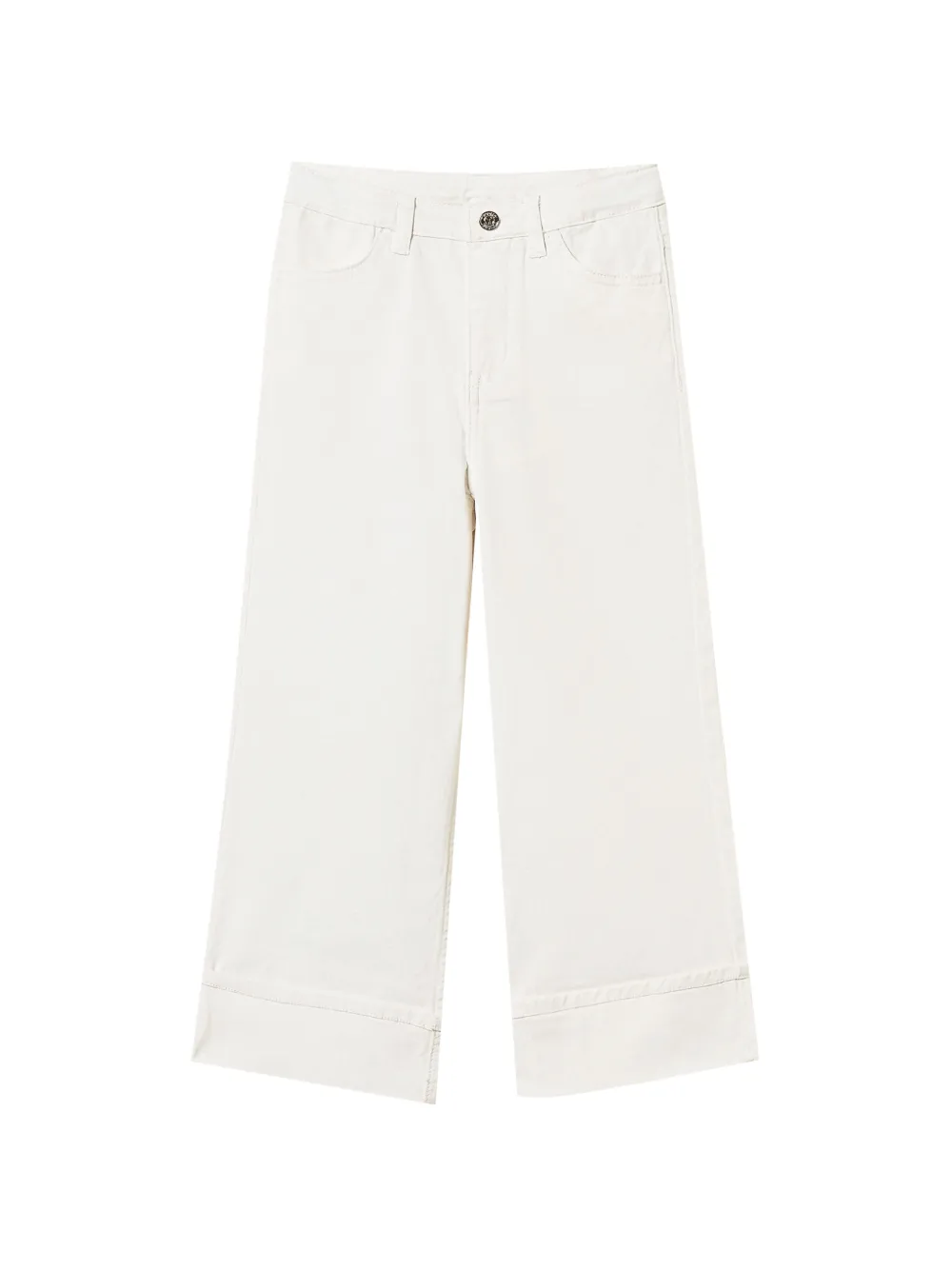 TWINSET Kids Pantaloni a gamba ampia - Bianco