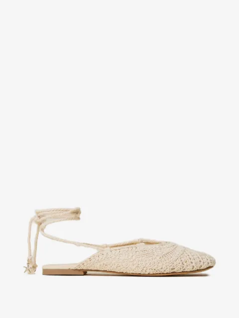 TWINSET crochet ballet mules